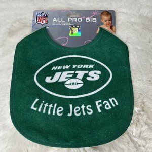 NFL New York Jets Baby Bib All Pro Little Jets Fan Baby Gift